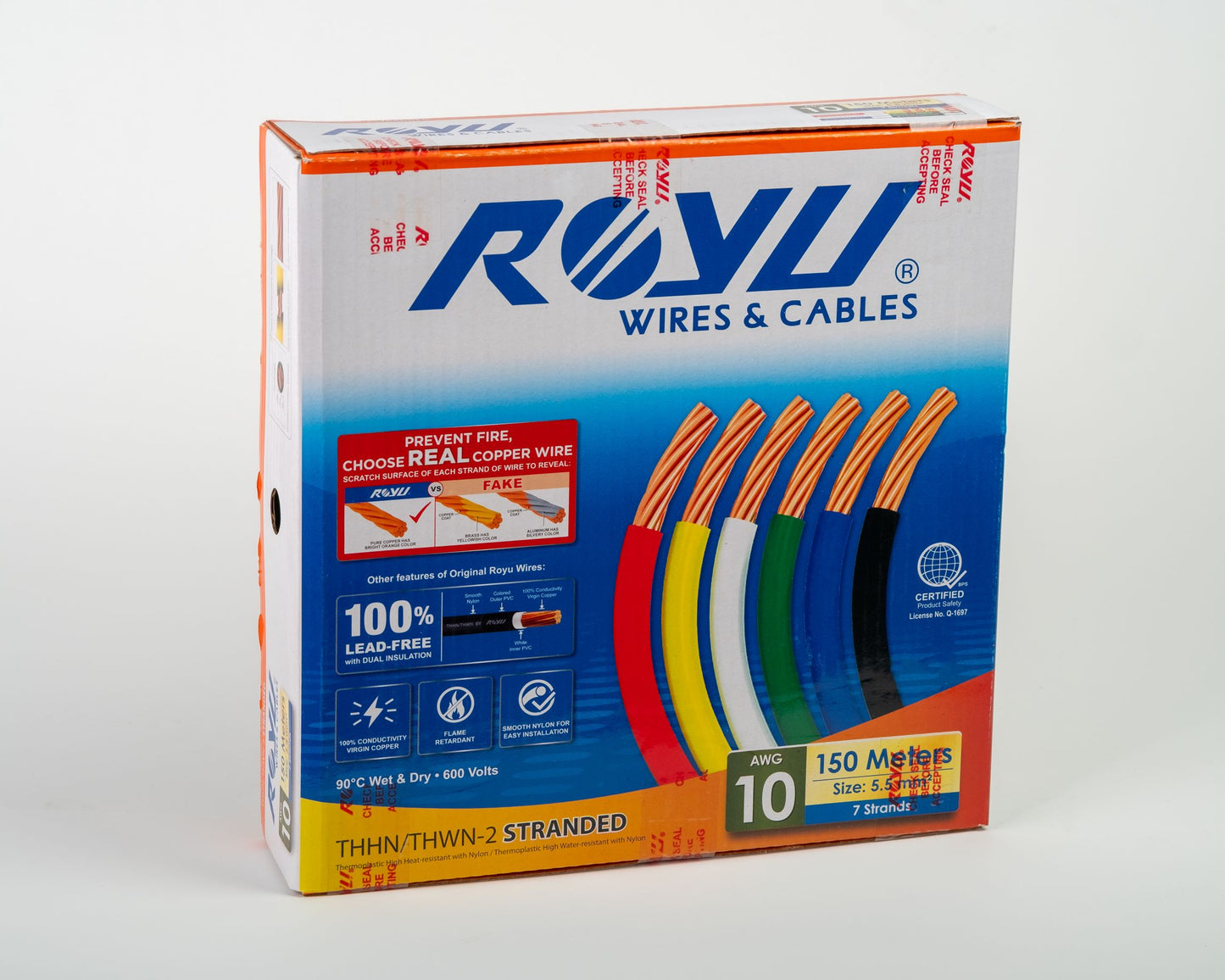 ROYU THHN WIRE 10/7 (5.5mm²)