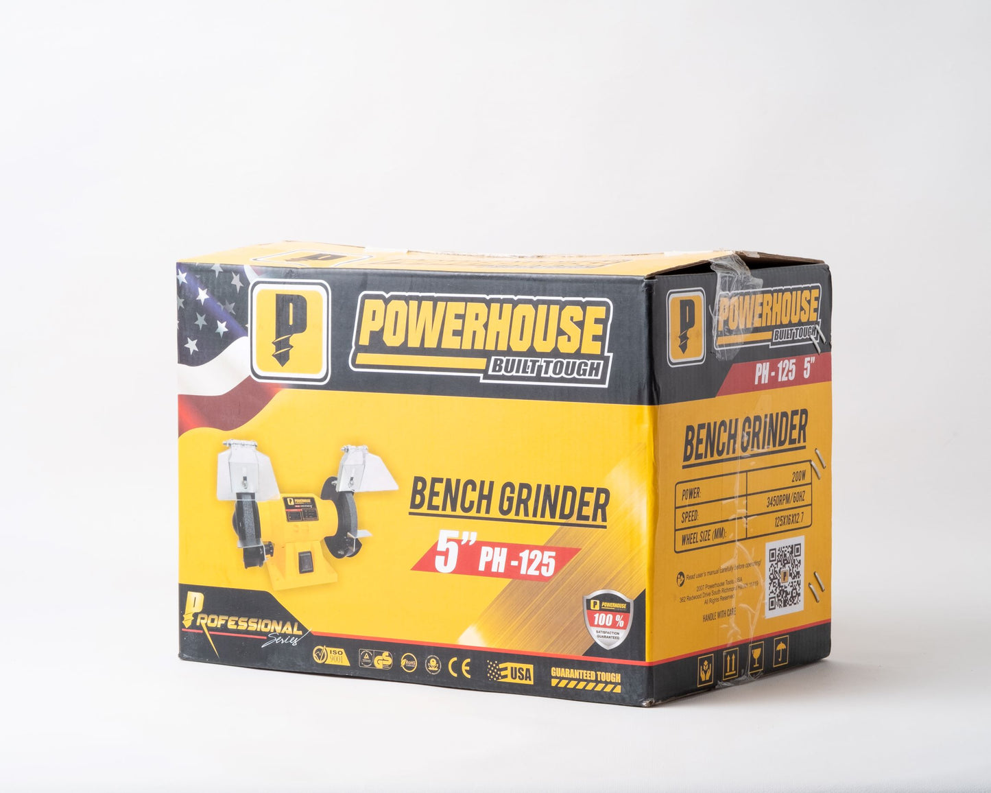 POWER HOUSE BENCH GRINDER 5" 180W (PH-125)