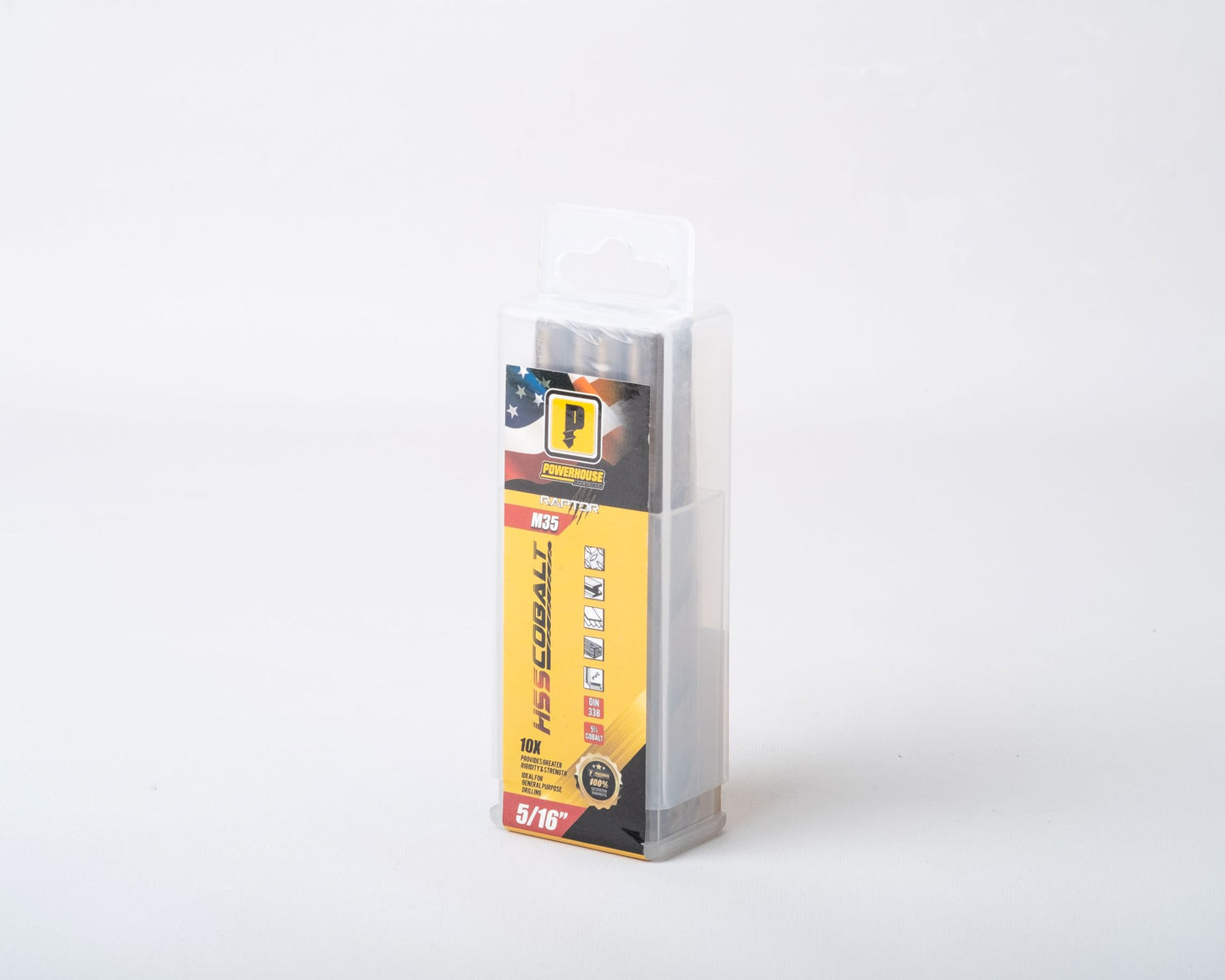 POWER HOUSE JOBBER DRILL BIT ANSI M35 COBALT (TUBE PACK)