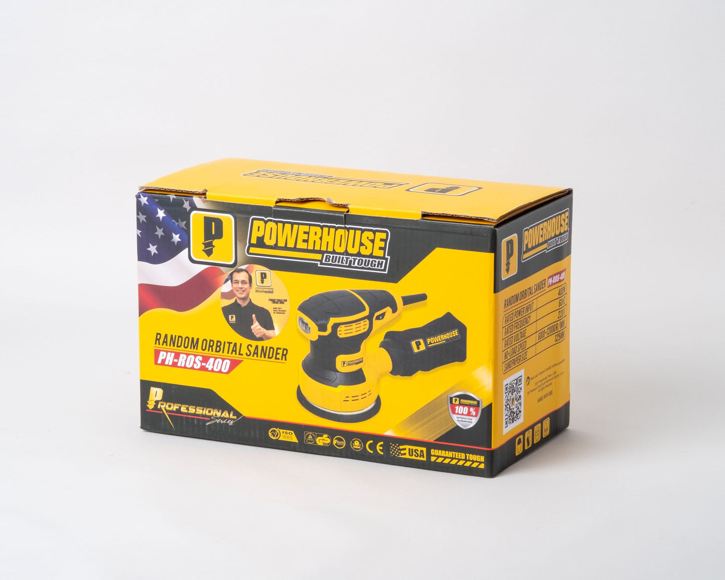 POWER HOUSE RANDOM ORBITAL SANDER 400W PH-ROS-400)