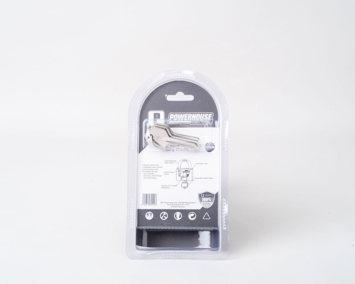 POWER HOUSE BRASS PADLOCK LONG SHACKLE HD PH140