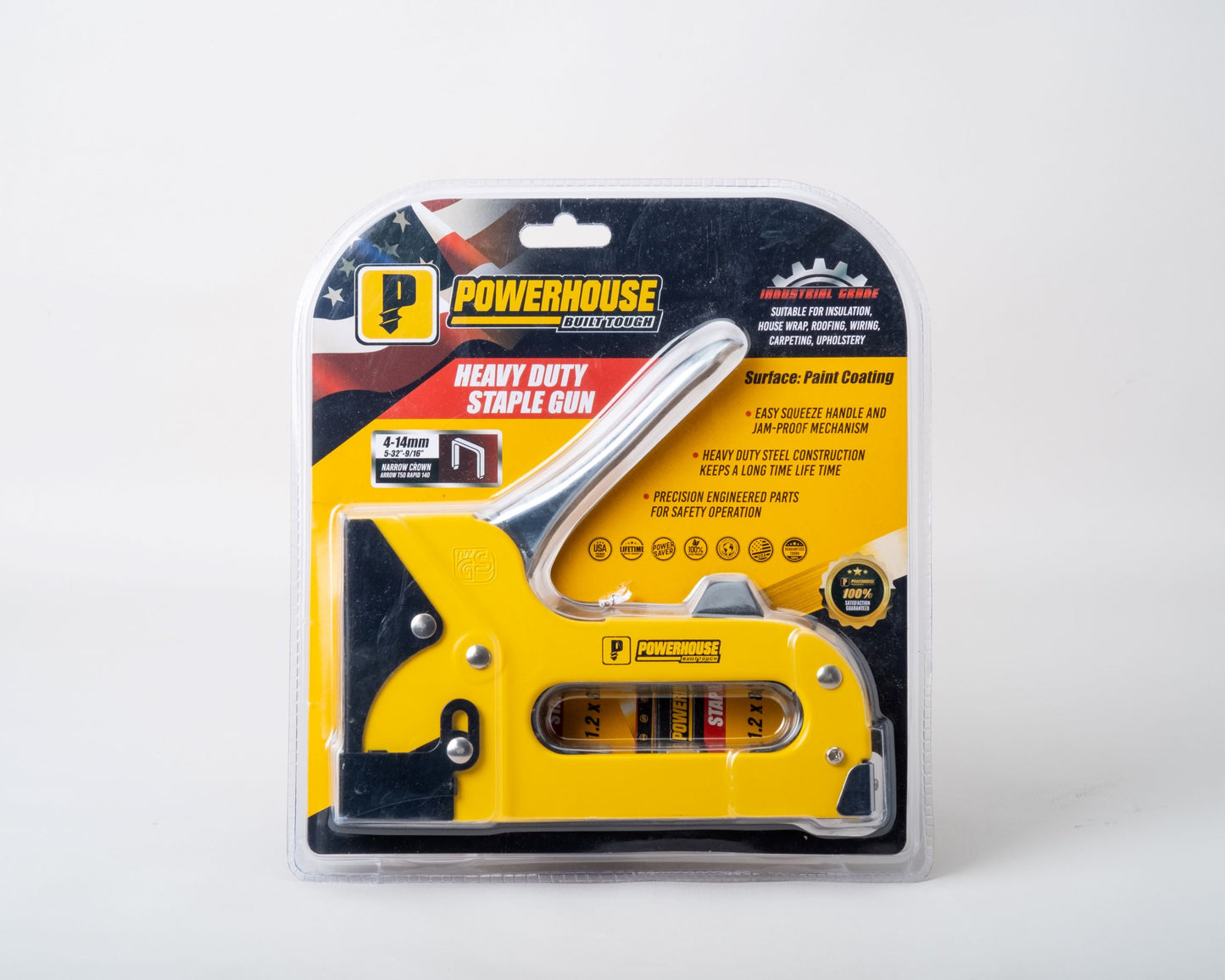 POWER HOUSE STAPLE GUN HD GRADE 4 - 14MM (PH-SG-002)