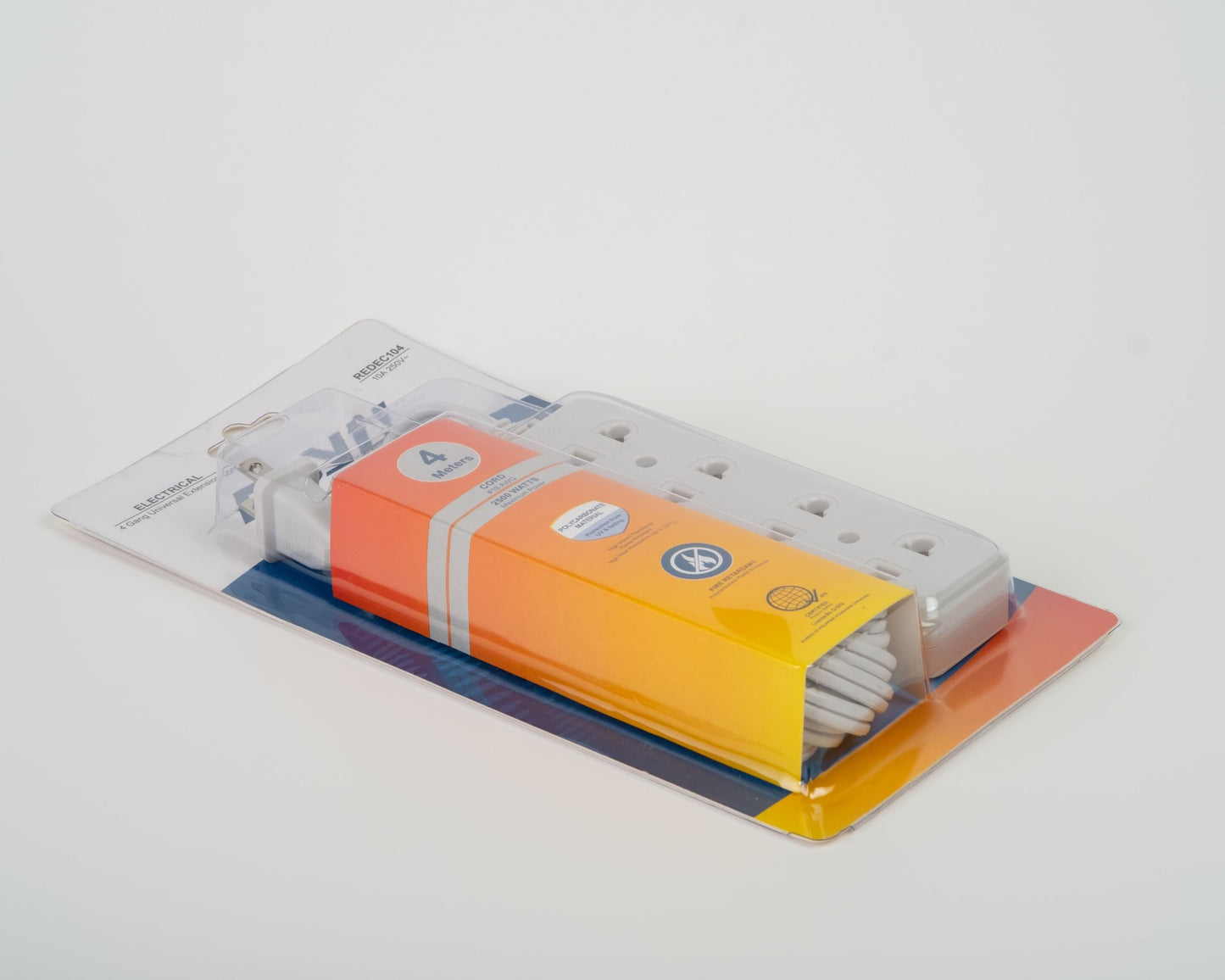 ROYU 4 GANG UNIVERSAL OUTLET (REDEC 104)