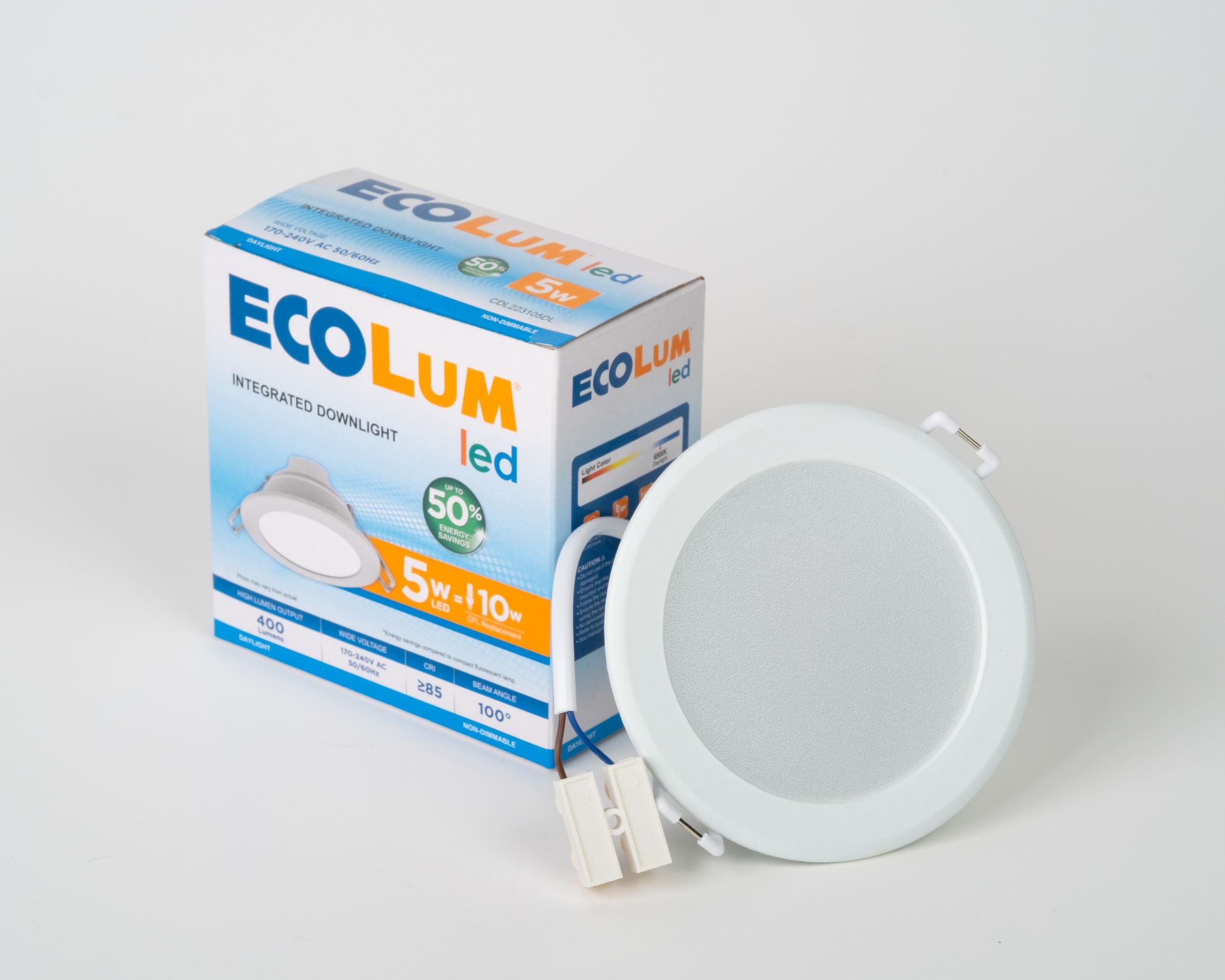 Led Integrated Unit ECOLUM LED INTEGRATED DOWNLIGHT 5W (CDL223105DL) – Buildwell Depot