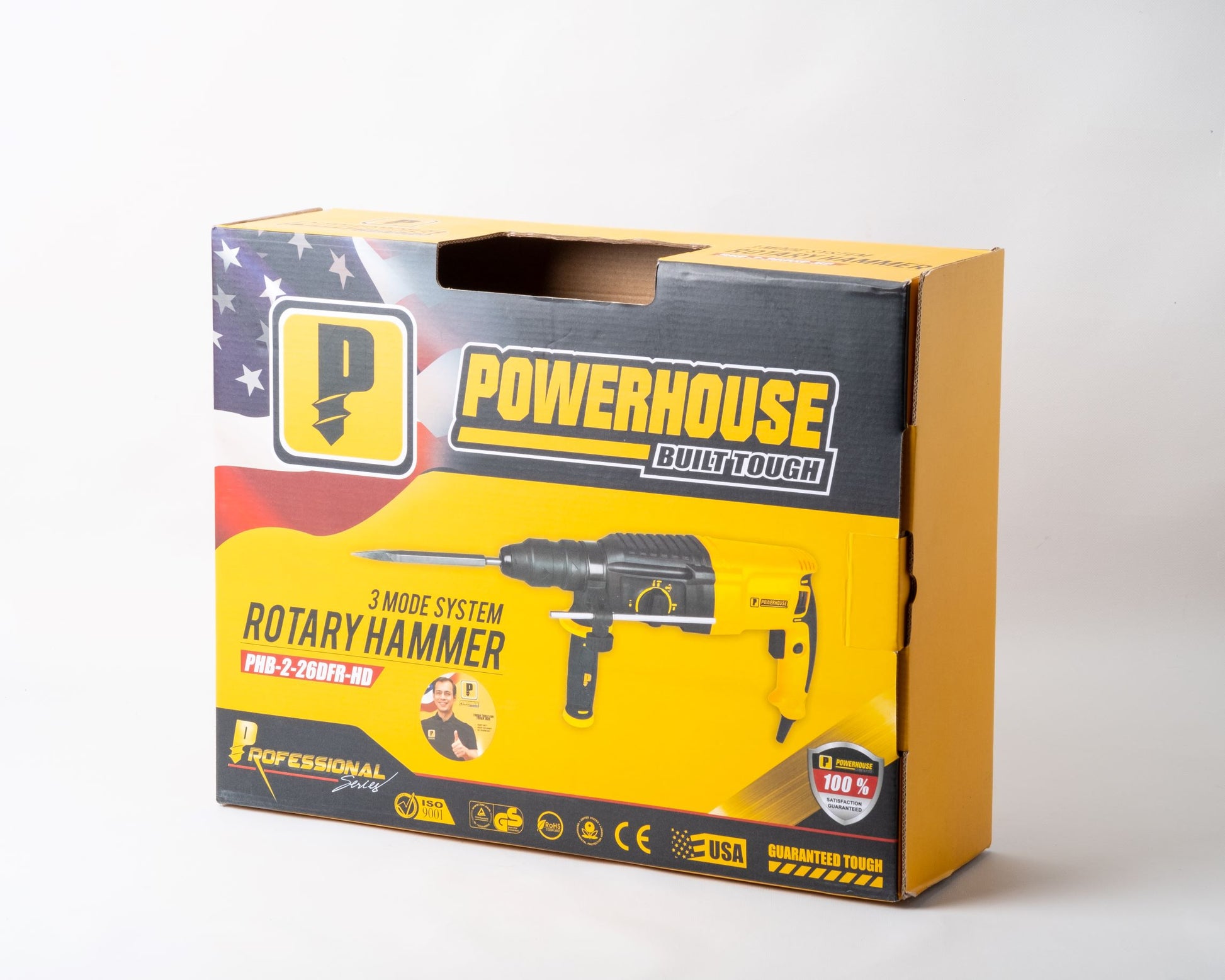 POWER HOUSE ROTARY HAMMER 1000W (PHB-2-26DFR-HD) – Buildwell Depot