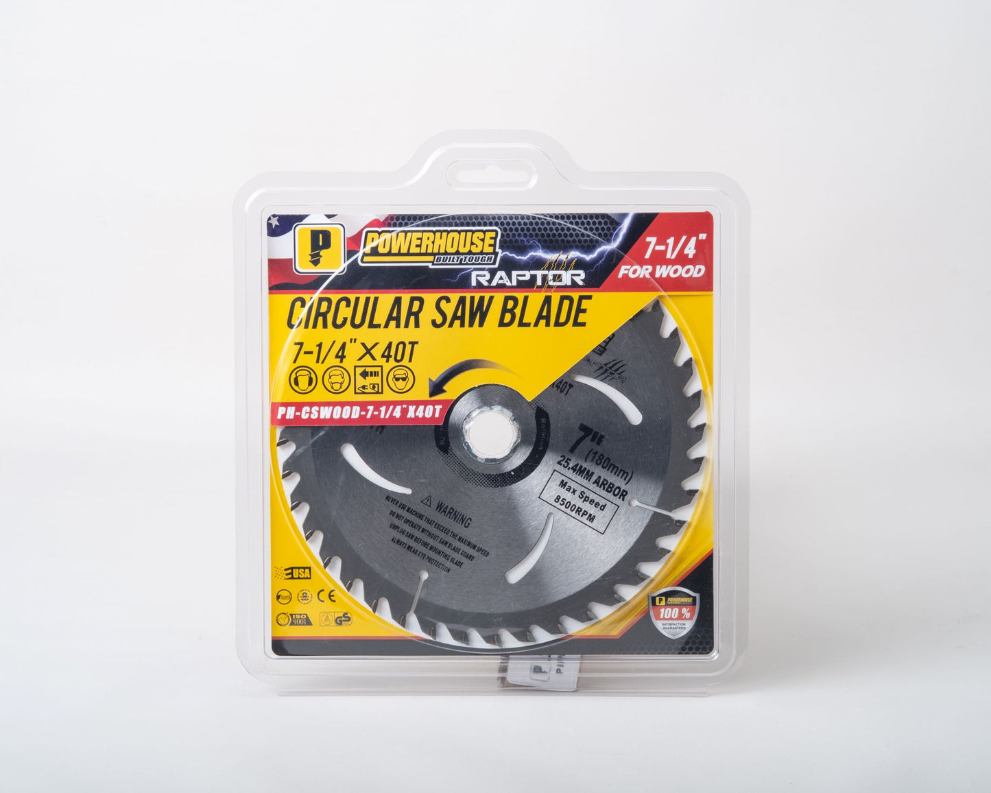 POWER HOUSE CIRCULAR SAW BLADE  (PH-CSWOOD 7-1/4X40T)