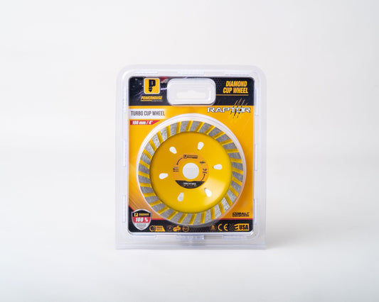 POWER HOUSE  DIAMOND CUP WHEEL 4" (100MM) RAPTOR SERIES