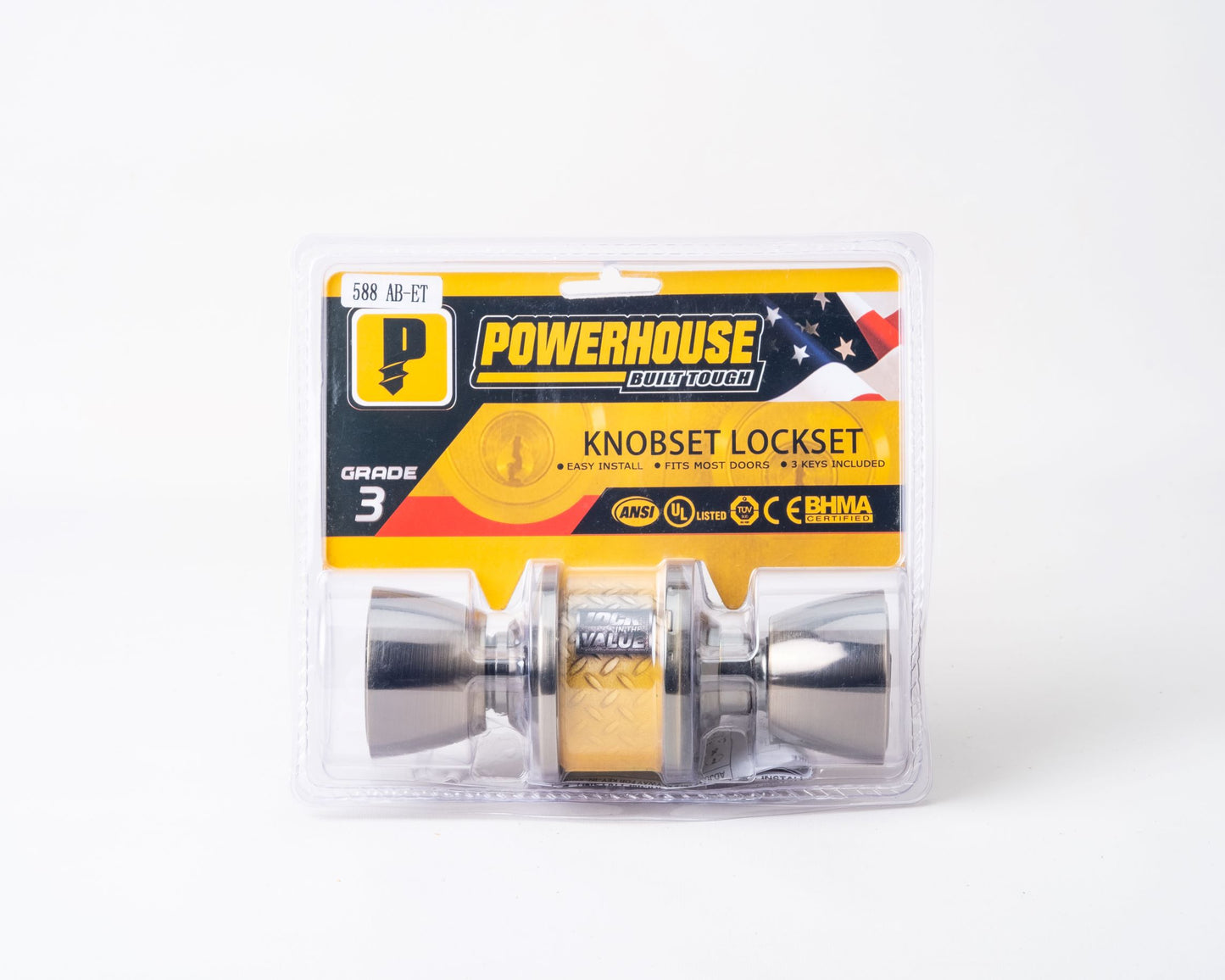 POWER HOUSE KNOBSET LOCKSET