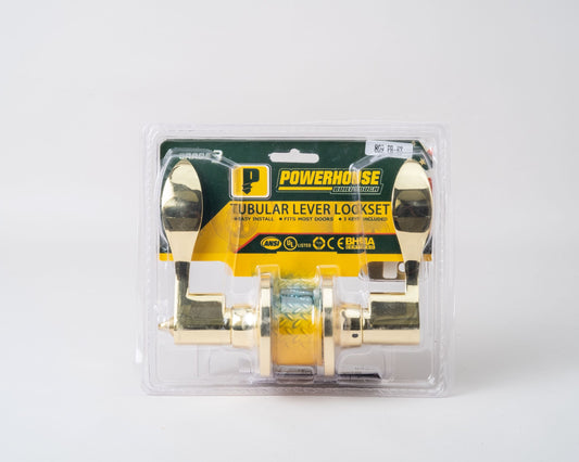 POWER HOUSE TUBULAR LEVER LOCKSET (CURVED)